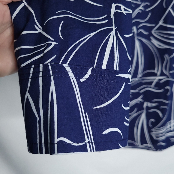 TALBOTS Women's Sailboat Print Long Sleeve Pullover Top XS - Picture 6 of 13